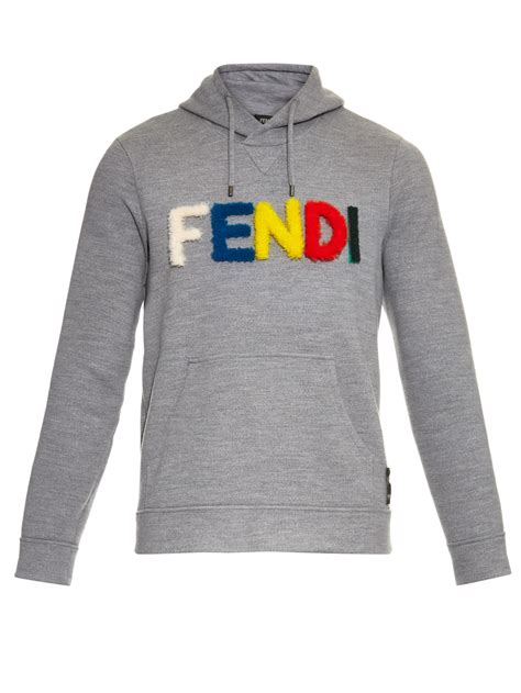 fendi men's brown jacket|fendi men's gray pullover hoodie.